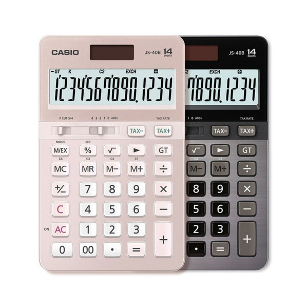 카시오 전자계산기 JS-40B 14단 헤비듀티 키 사무용 데스크용